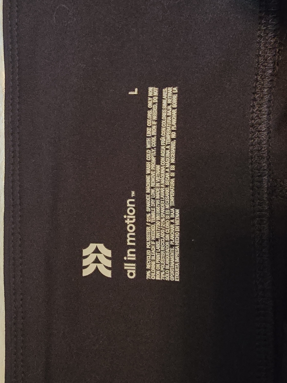 High-Waist Black Women's Bike Shorts 21" - Picture 4 of 4